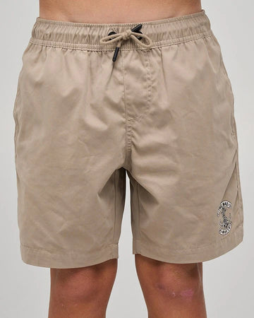 The Mad Hueys Skull Anchor Youth 15" Volley - Taupe
